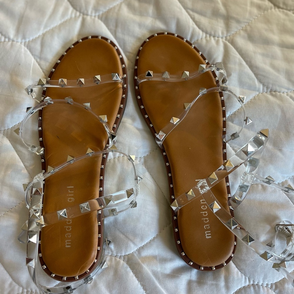 Never used wrap ankle sandals